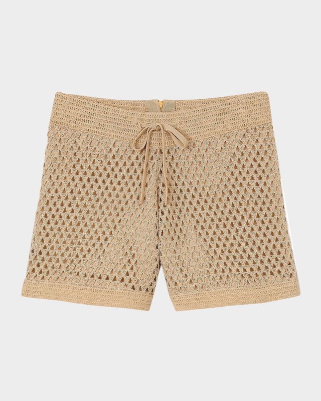 Eliott Embellished Knitted Shorts